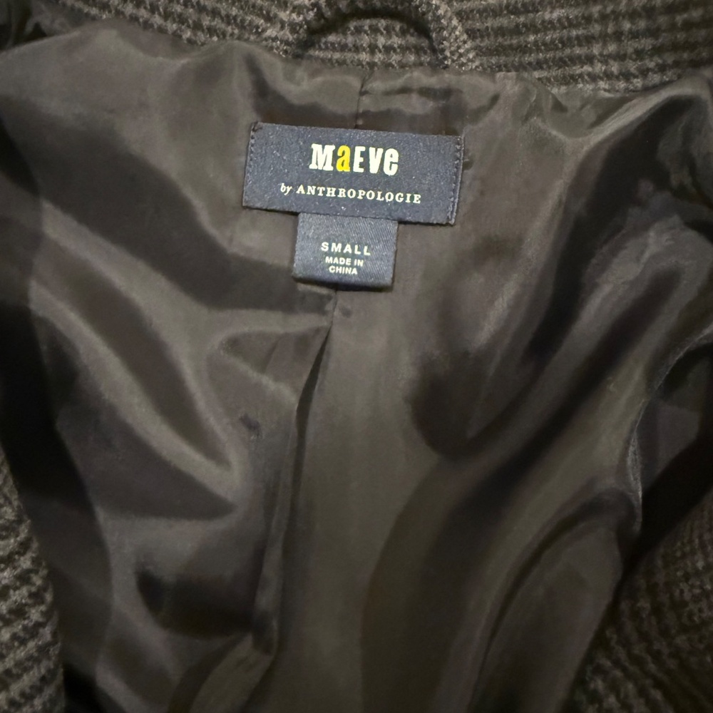 Anthropologie Trench Coat Wool - Picture 3 of 4